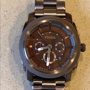 Fossil Men’s Watch - Dark Brown Metal - 45mm